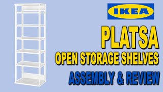 IKEA PLATSA Open Storage Shelf Assembly  Review  Clueless Dad [upl. by Ahsenet519]