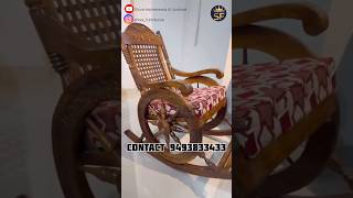 Teak wood rocking chair✨Shiva Furniture 🛋️✨Madanapalle📍 madanapalle affordablefurniture [upl. by Yartnoed]