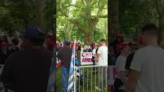 President Donald J Trump to visit Crotona Park in South Bronx New York City NYC today 2024 May 23 [upl. by Halil]