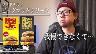 我慢できなくて…GIGA BIG MACギガビッグマック＆BIG MAC Jrビッグマックジュニア【マクドナルドMcDonald】【MicchiVlog106】 [upl. by Friday284]