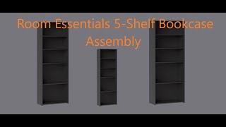 Room Essentials 5 Shelf Bookcase Assembly [upl. by Bobbie621]