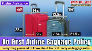 Go First Airline Baggage Policy  Everything you need to know [upl. by Pavia273]