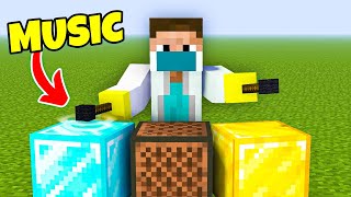 I Made Music in Minecraft Survival  Mcaddon [upl. by Brynne]