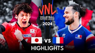 🇯🇵 JAPAN vs FRANCE 🇫🇷  GOLD MEDAL MATCH  Highlights  Mens VNL 2024 [upl. by Llennyl]