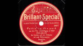 Pettin in the park  Joe London  Hans Schindler  amp Orchester mit engl Refraingesang [upl. by Mairem]