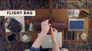 Flight Bag Briefcase  What it Fits  Saddleback Leather Co [upl. by Niboc]