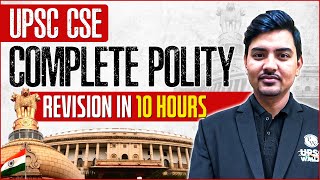 Complete Indian Polity Revision for UPSC Prelims 2023  UPSC 202324  UPSC Wallah [upl. by Natica]