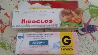 Resenhas Das pomadas Hipoglos X Nistatina  oxido De Zinco [upl. by Svensen990]