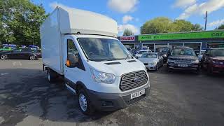 AE65WCK Ford Transit Luton 22 350 500kg Tail Lift with 124 bhp Euro 5 Diesel in White on 85K [upl. by Silecara603]