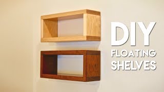 How To Build DIY Floating Shelf with Invisible Hardware [upl. by Survance]