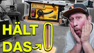 HÄLT DAS  Unterschrank für Dewalt DWE 7492 Tischkreissäge selber bauen [upl. by Semaj]