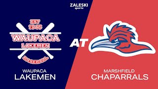 Waupaca Lakemen at Marshfield Chaparrals  2024 Mens Baseball [upl. by Sidman955]