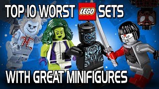 Top 10 Worst LEGO Sets with Great Minifigures [upl. by Amin]