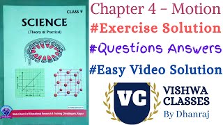 Class 9  Motion  Chapter 4  Exercise Solution  Science  CG Board  English Medium [upl. by Adna]