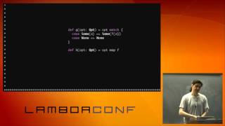 LambdaConf 2015  Idiomatic Scala Your Options Do Not Match Marconi Lanna [upl. by Kwei]