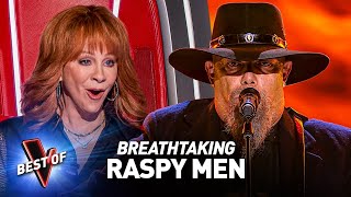 RASPIEST Male Voices in the Blind Auditions of The Voice [upl. by Rollecnahc]