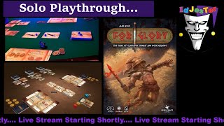 For Glory Gladiatorial Combat and Deck Building SOLO Setup and Playthrough [upl. by Aneerb193]