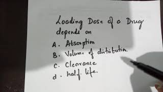 Loading dose and volume of distribution [upl. by Aicnetroh]