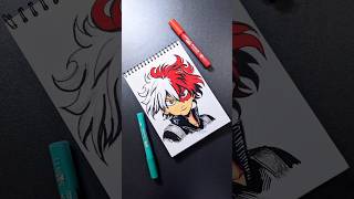 Shoto Todoroki 🔥MY HERO ACADEMIA 僕のヒーローアカデミア todoroki anime mha sketch shortvideo アニメ [upl. by Gaile319]