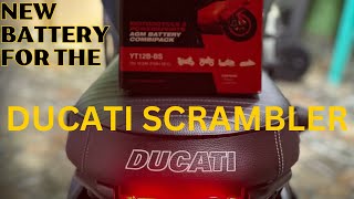 New Battery for the Ducati Scrambler [upl. by Mullins275]