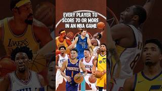 NBA Players who Scored 70 or more in a Game nba shorts basketball [upl. by Saxen16]