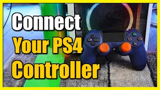 How to Connect PS4 Controller to PC USB or Bluetooth [upl. by Akinajnat]