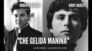 quotChe gelida maninaquot Jerry Hadley and Roberto Alagna ActualOld School lyric tenors 1080p HD [upl. by Delanos]