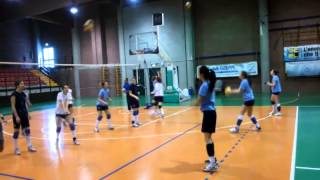 Volley allenamento riscaldamento con il bagher [upl. by Tyre]