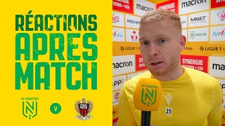 FC Nantes  OGC Nice  la réaction des joueurs [upl. by Hentrich579]