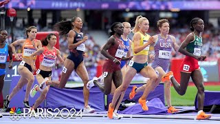 Nikki Hiltz places third claims spot in womens 1500m final  Paris Olympics  NBC Sports [upl. by Grosz]