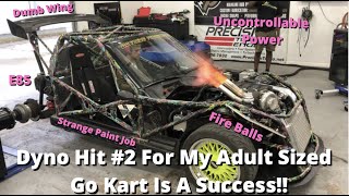 My Adult Sized Go Kart Hits The Dyno And Makes Some Power [upl. by Nnayrb46]