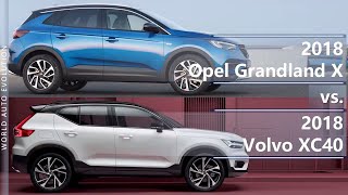 2018 Opel Grandland X vs 2018 Volvo XC40 technical comparison [upl. by Niobe]