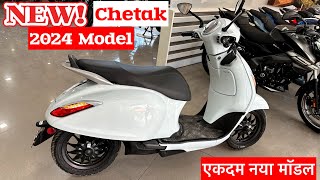 New 2024 Bajaj Chetak Electric Scooter Review  On Road Price amp Range Chetak scooter price [upl. by Fae]