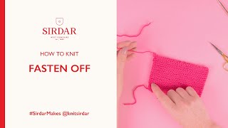 How To Knit Fasten off [upl. by Noiramed]