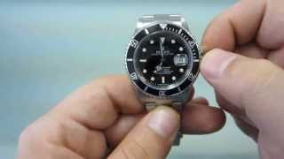 How to wind and set your Rolex Submariner GoldWatchCo [upl. by Karole]