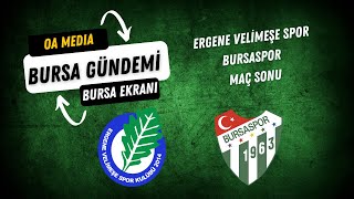 Velimeşe Spor Bursaspor Maç Sonu Yayını [upl. by Grishilda]