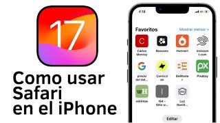  Tutorial Como Usar Safari en iPhone 14 Pro Max con iOS 17 Novedades 2023 [upl. by Loris]