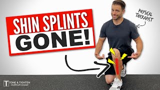 Shin Splints Stretches And Exercises  Feel Better FAST [upl. by Nottnerb395]