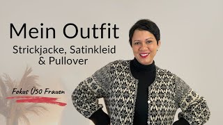 Strickjacke Satinkleid amp Pullover [upl. by Iron660]