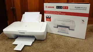 How to setup Canon Pixma MG2522 Printer over Wifi and Install Ink [upl. by Anival]