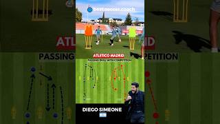 How Diego Simeone🇦🇷 Improves Passing Activity Passing Drill with Competition🔥 [upl. by Auqinehs]