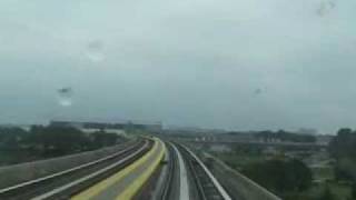 AirTrain JFK Front View  Jamaica to TermOne [upl. by Hpotsirhc]