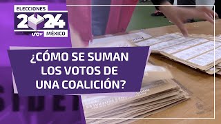 ¿Cómo se suman los votos de una coalición en México [upl. by Neddie]