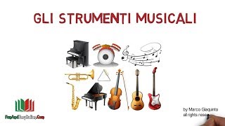 GLI STRUMENTI MUSICALI lessico italiano [upl. by Aral]