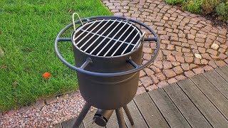 2 in 1 🔥 Feuertonne und Grill selber bauen  DIY [upl. by Ijan310]