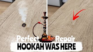 DIY How to fix a burnt table with a hookah [upl. by Ainirtak]