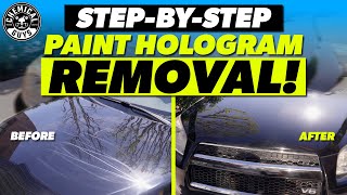 How To Remove Holograms From Black Car Paint [upl. by Peppi]