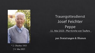 Trauergottesdienst Josef Feichter [upl. by Naivaj]