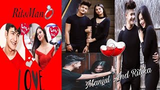 Manjul Khattar💘 And Rits Badiani Tik Tok video  Musically India Compilation [upl. by Ardekal89]