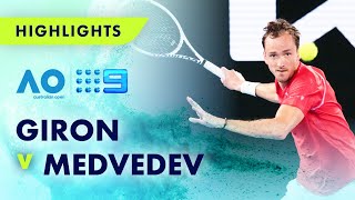 Match Highlights Marcos Giron v Daniil Medvedev  Australian Open 2023  Wide World of Sports [upl. by Madelle]